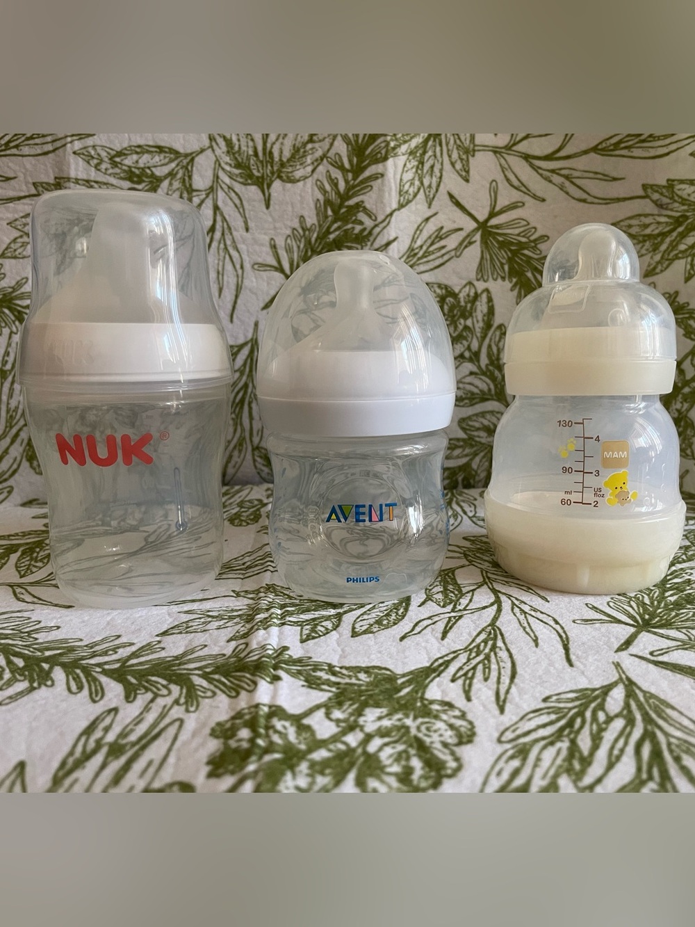 NUK Phillips Advent MAM Clear White Baby Bottle - Variety Test Set Testers